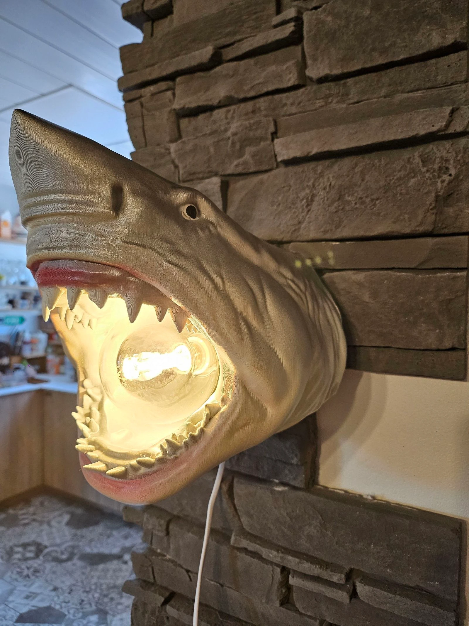Lampe grand Requin blanc – photo 4